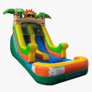 #19 = 13′ Tropical Sun Water Slide – 20’L × 9’W × 13’H