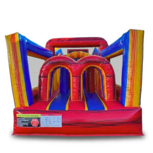 #90 – A = Ultimate Mega Obstacle Course Dual Lane (Front Part Only) – 40’L x 19’W x 23’H