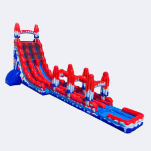 #00 = 27′ Popsicle Water Slide with Slip N Slide Pool – 63’L × 19’W × 27’H