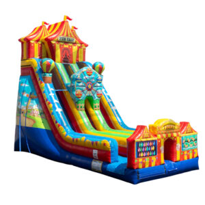 #45 = 24' Fun Fair Double Lane Slide (Dry-Use Only) - 33'L × 13'W × 24'H