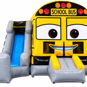 #182= School Bus Combo with Slide 17.3’L x 17.3’W x 13’H